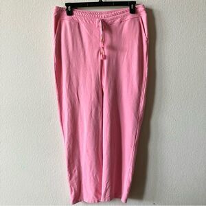 Weekends by Chico’s Pink Comfy Boho Barbie Lounge Athleisure Retro Sweatpants L